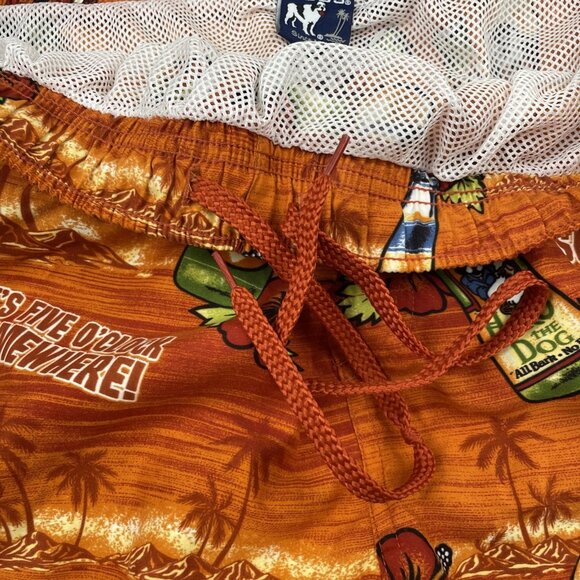 Big Dogs Swim Trunks Men’s 3XL  "It’s 5 O’Clock Somewhere" Pockets Hawaiian - Picture 6 of 14
